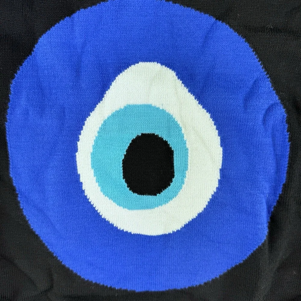 Studio Park X Alberti Popaj Icon Sweater Medium Evil Eye Black